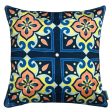 Meknes Multicolor Velvet Cushion Cover  | 12 x 12 inches , 16 x 16 inches , 18 x 18 inches Online Sale