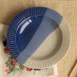 Elegante Blue Bird Ceramic Deep Pasta Plate | 9 inches Sale