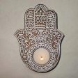 Hamsa Hand Tea Light Holder | Set Of 2 Online now