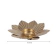 Gold Floral Design Tealight Holders | Set of 5 | 5 x 1 inches Discount