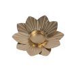 Gold Floral Design Tealight Holders | Set of 5 | 5 x 1 inches Discount