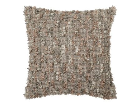 Pewter Gunjan Handwoven Linen Cushion Cover | 12 x 12 inches , 16 x 16 inches , 12 x 20 inches , 20 x 20 inches Cheap