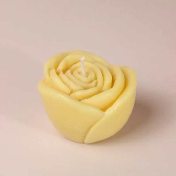 Elegant Glow Rose Yellow Candles | Spring Fling | Set of 2, Set of 4 | 5.1 x 5.1 cm   2 x 2 inches on Sale