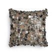 Beige Tara Hand Embroidered Faux Silk Cushion Cover | 12 x 12 inches , 16 x 16 inches , 12 x 20 inches , 20 x 20 inches Supply