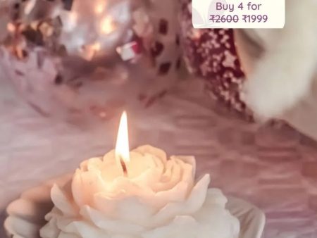 Blushing Peony Candle | 8.89 x 3.81 cm   3.5 x 2 inches on Sale