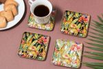 Animal Print Iron Coasters | Set Of 4 on Sale