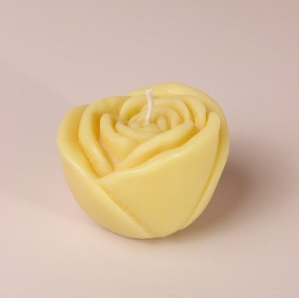 Elegant Glow Rose Yellow Candles | Spring Fling | Set of 2, Set of 4 | 5.1 x 5.1 cm   2 x 2 inches on Sale