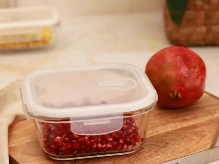 Borosilicate Square Glass Food Storage Container with Air Vent Lid | 800 ml Online Hot Sale