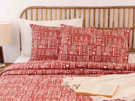 Rusty Gamathi Cotton Duvet Cover | Single Size | 60 x 90 Inches Online now