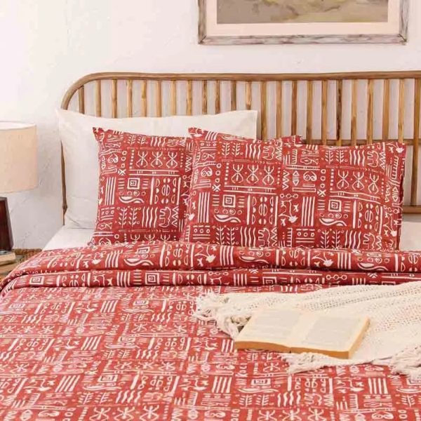 Rusty Gamathi Cotton Duvet Cover | Single Size | 60 x 90 Inches Online now