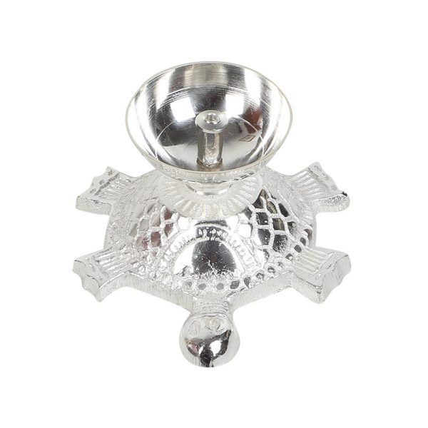 Silver Tortoise Akhand Diya | Silver Online