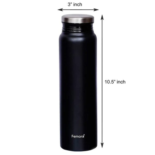 Modern Black Thermo Steel Vacuum Stainless Steel Bottle | 750 ml Online