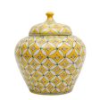 Garden Handpainted Ceramic Storage Jar | 7 x 7 x 8 inches Online Hot Sale