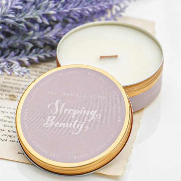 Sleeping Beauty Scented Candle | Single | 8.9 x 6.4 x 2.5 cm   3.5 x 2.5 x 1 inches Supply