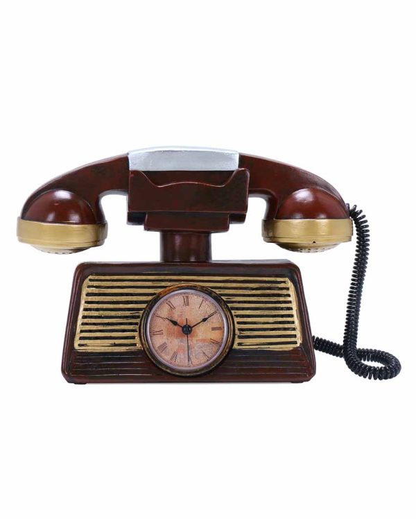 Vintage Decorative Telephone Tabletop Clock Online Sale