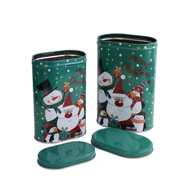 Green Santa & Friends Green Tall Storage Box | Set of 2 Discount