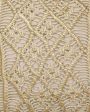 Diamonds Macrame Cotton Cushion Cover | 16 x 16 Inches on Sale