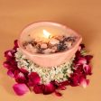 Ceramic Pink Diya Jar Candle | Spring Fling | Single | 5.1 cm   2 inches Fashion