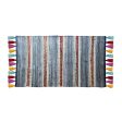 Tribal Contemporary Denim Cotton Carpet | 5x3 ft Supply