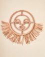 Modern Raffia African Female Face Wall Décor Supply