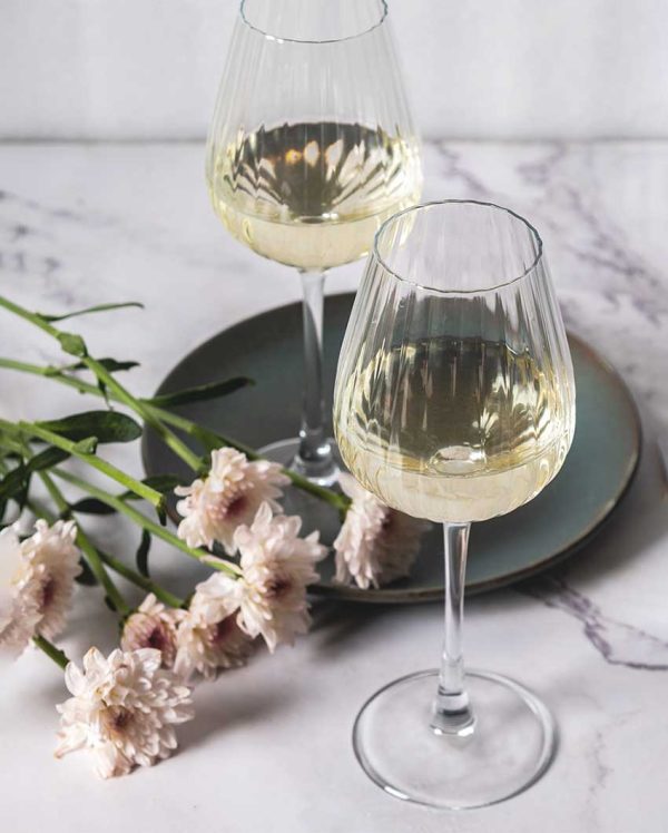 Fluted Wine & Champagne Glasses | Set of 4 Supply