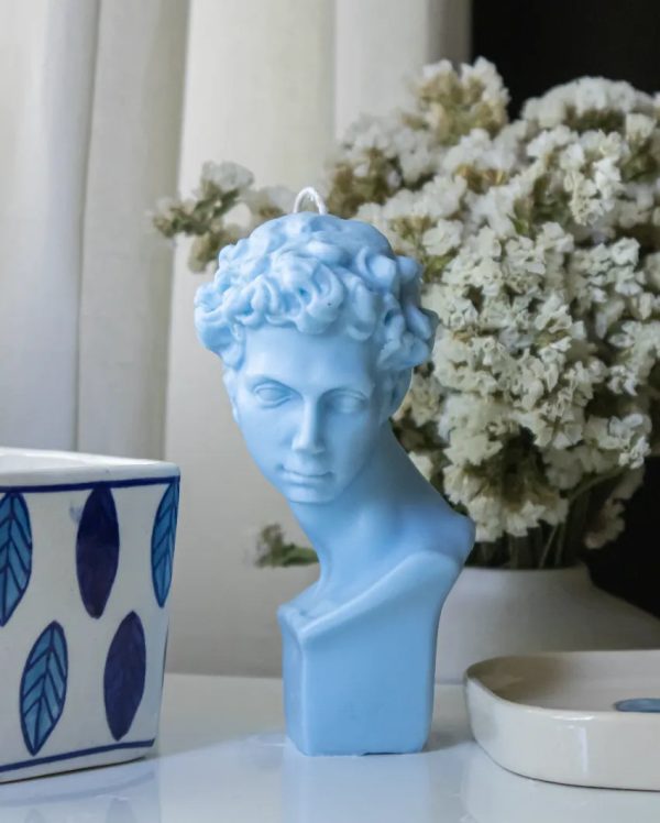 Big Apollo Greek Sculpted Candle | Single | 7.1 x 5.1 x 16.3 cm   2.8 x 2 x 6.4 inches Cheap