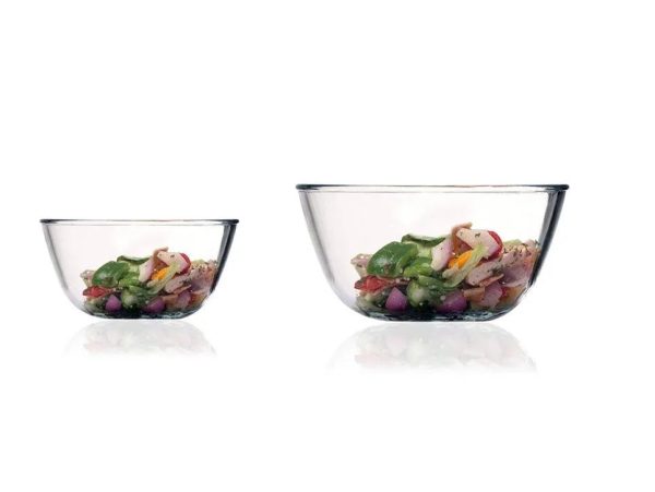 Glass All-Purpose Mixing Bowl | Set of 2 | 400 ml & 700 ml Online