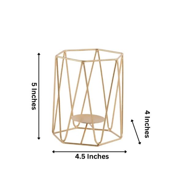 Abstract Design Tealight Candle Holder | 4.5 x 4 x 5 inches Discount