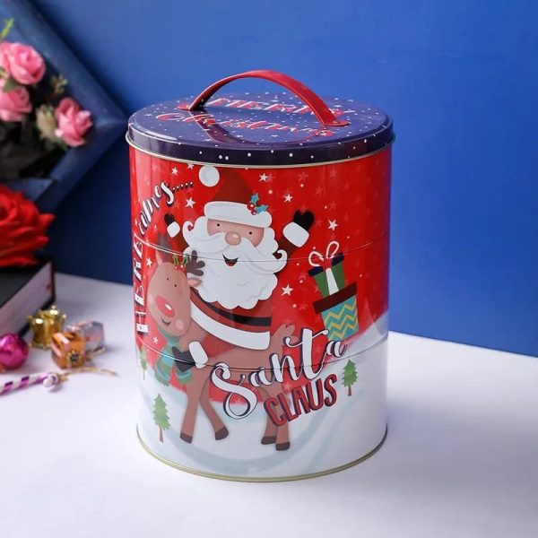 Large Red Christmas Storage Container | 7 x 8 inches Sale