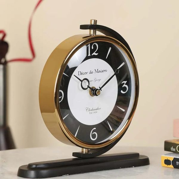 Stylish Aluminium Table Clock | 9 x 2 x 8 inches Hot on Sale