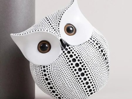 Minimalist Nordic Style Owl Resin Decor | 5 x 3 x 6 inches For Cheap