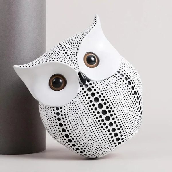 Minimalist Nordic Style Owl Resin Decor | 5 x 3 x 6 inches For Cheap