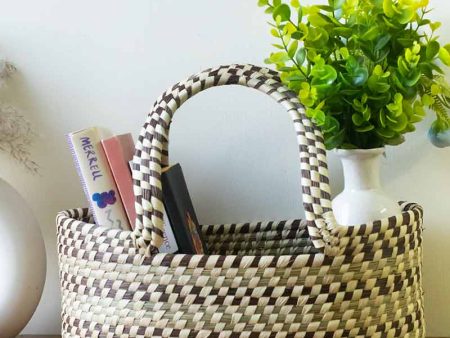 Handmade Hamper Natural Grass Basket | 10 x 7 Inches Online now