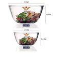 Glass All-Purpose Mixing Bowls | Set of 2 | 1L & 2.1L Sale