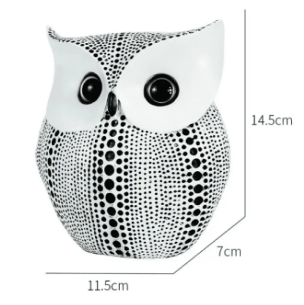 Minimalist Nordic Style Owl Resin Decor | 5 x 3 x 6 inches For Cheap