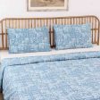 Blue Gamathi Cotton Duvet Cover | Single Size | 60 x 90 Inches Hot on Sale