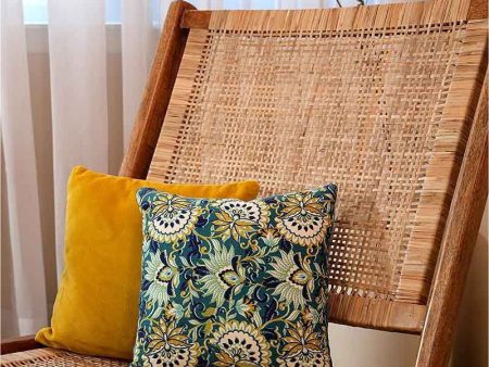 Sunny Velvet Elegance Cushion Cover | Set of 2 | 12 x 12 Inches Sale