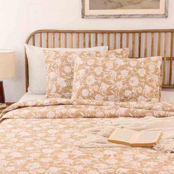 Genda Phool Cotton Duvet Cover | Single Size  | 60 x 90 inches Cheap