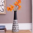 Black Ceramic Handcrafted Flower vase For Discount