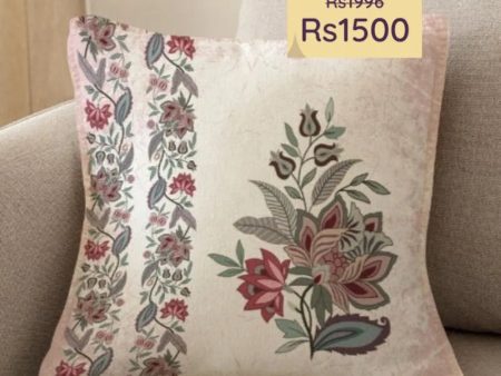 Chintz Mix Printed Velvet Cushion Cover For Sale