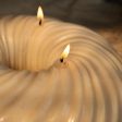 Big Swirl Scented Candle | Single | 20.3 x 20.3 x 7.6 cm   8 x 8 x 3 inches Cheap