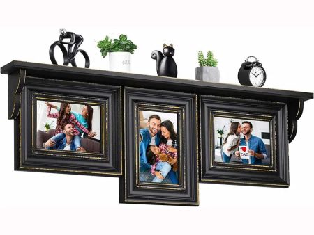 Three Photoframe With Shelf Sale