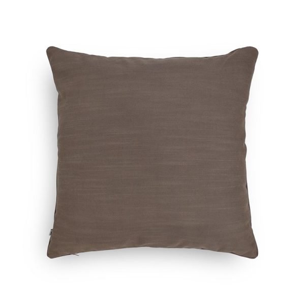 Hand Embroidered Brown Lahar Linen Cushion Cover | 12 x 12 inches , 16 x 16 inches , 12 x 20 inches Hot on Sale