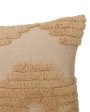 Bars Waves Knitted Tufted Cotton Cushion Cover | 18 X 18 Inches Cheap