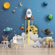 3D Space Theme Kids Wallpaper with Solar System on Sale