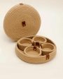 Zen Cotton Basket Tray With Small Round Bowls For Cheap