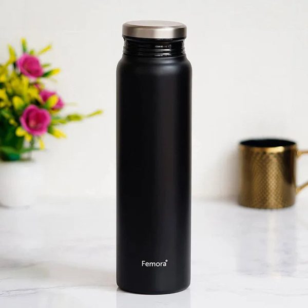 Modern Black Thermo Steel Vacuum Stainless Steel Bottle | 750 ml Online