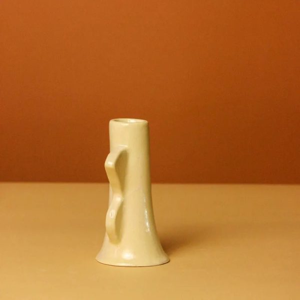 Abstract Design Ceramic Candle Holder | Multiple Colors | 3 x 4 inches Hot on Sale