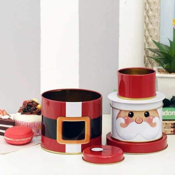 Tall Santa Tin Box | 4 x 8 inches Fashion