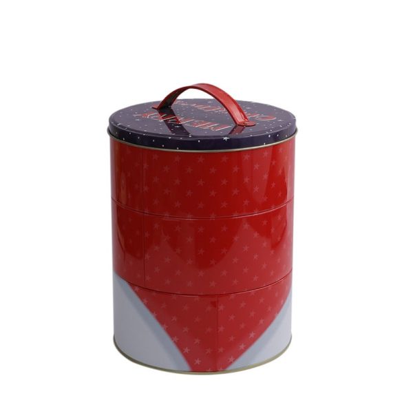 Large Red Christmas Storage Container | 7 x 8 inches Sale